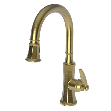 Newport Brass Pull-Down Kitchen Faucet in Satin Gold (Pvd) 1200-5103-24S
